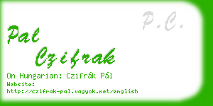 pal czifrak business card